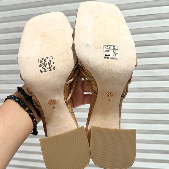 🌸PAIGE🌸 Becca Cork Slip On Strappy Sandal Size: 9